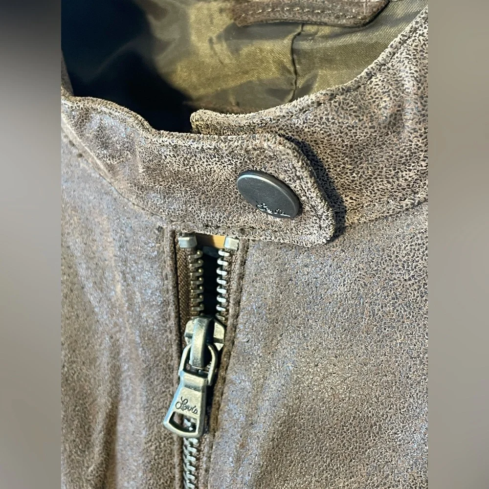 Levi’s Genuine Leather Brown Biker/Mojo Jacket - Picture 12 of 12